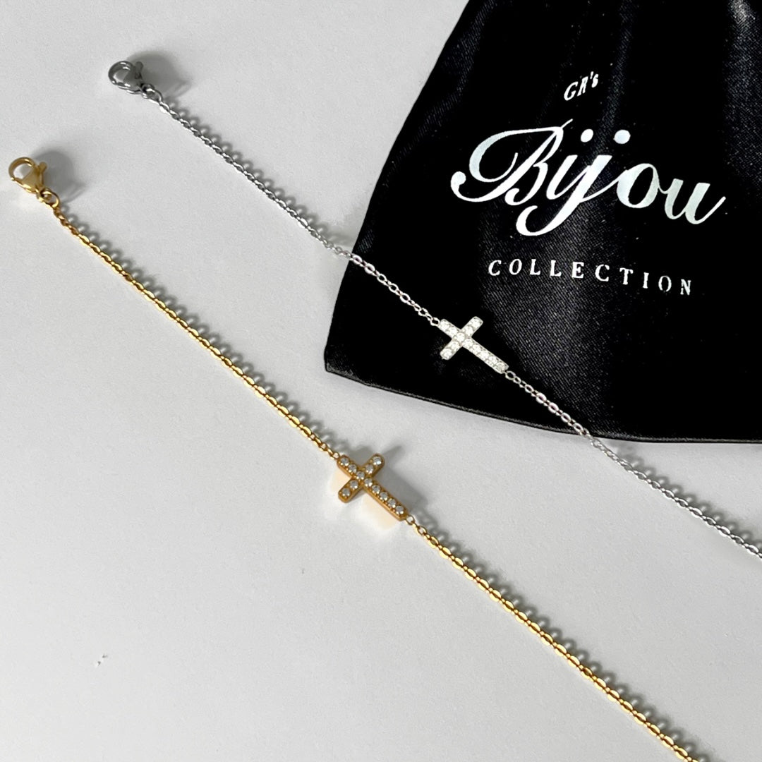 Icy Cross Bracelet