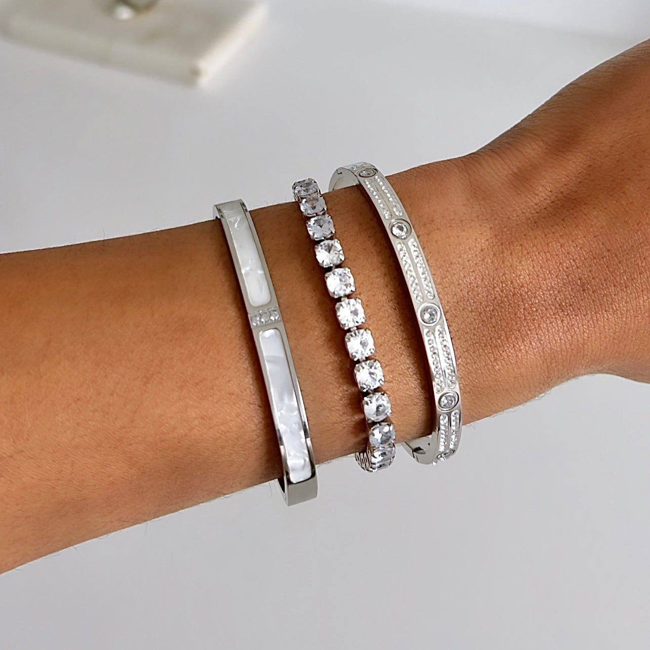 Marble effect bangle