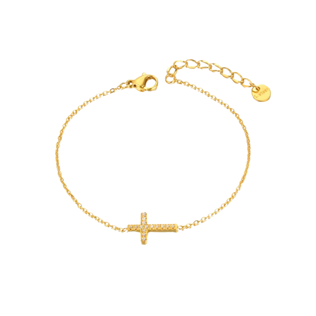 Icy Cross Bracelet