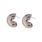 Chunky half stud earring