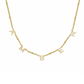 Bold charm initial necklace