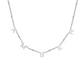Bold charm initial necklace