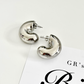 Chunky half stud earring