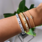 Iced evil eye bangle