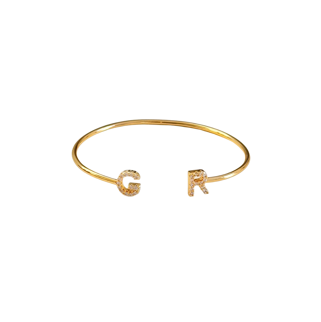 Luxe Letter Bangle