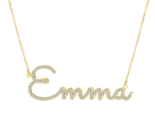 Crystal Name Necklace