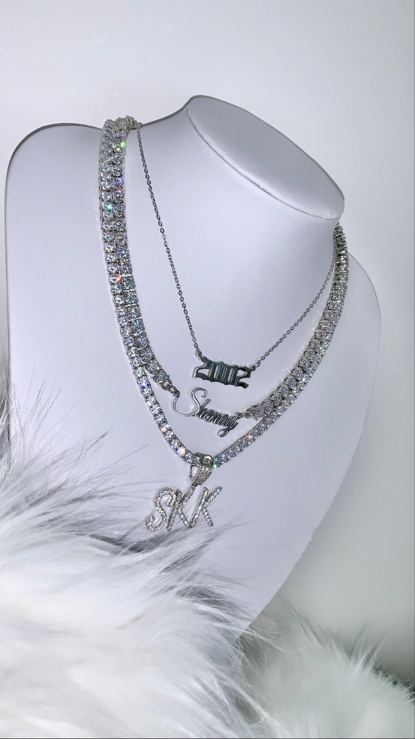 Icy Font Necklace