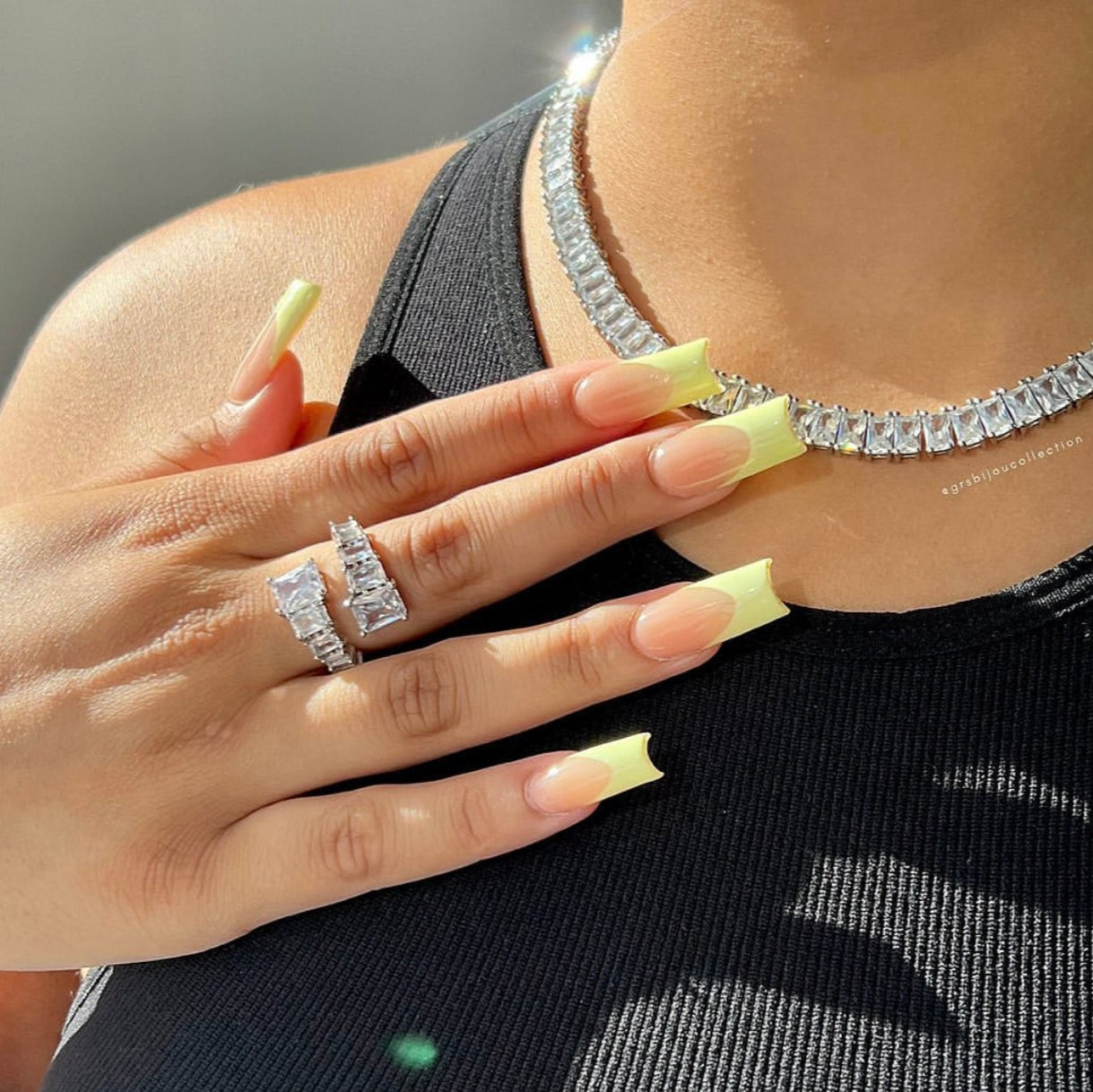 Bri Baguette Tennis Chain