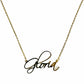 Fancy Script Necklace