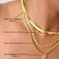 Herringbone Icy Initial Chain