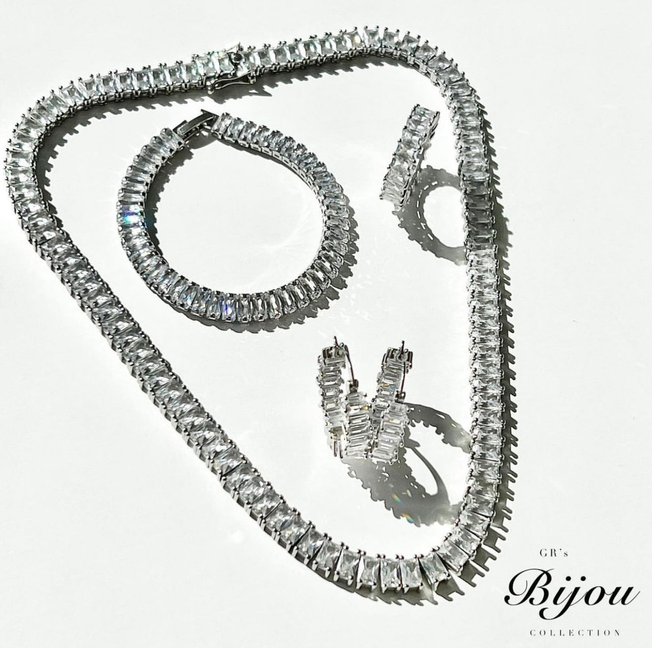Bri Baguette Tennis Chain